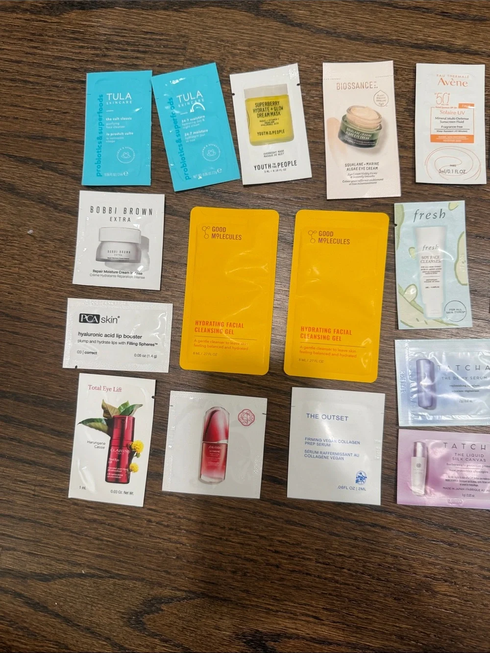 Assorted Designer skincare samples